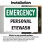 Signmission Personal Eye Wash, 5 in W x Rectangle, Vinyl Decal OS-2PACK-EM-D-35-L-10404 - alternate 3